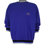 Nautica - Purple Crew Neck Sweatshirt 1990s Medium Vintage Retro