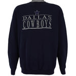 NFL (Logo 7) - Dallas Cowboys Crew Neck Sweatshirt 1990s Large