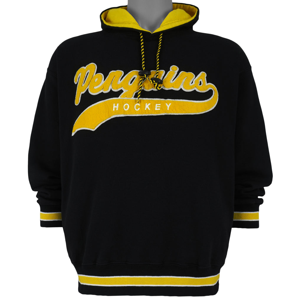 Starter - Pittsburgh Penguins Hooded Sweatshirt 1990s Medium Vintage Retro Hockey