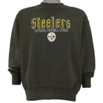 NFL - Pittsburgh Steelers Embroidered Sweatshirt 1990s Large Vintage Retro Football