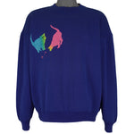 Vintage (Kayzee) - Colorful Cats Crew Neck Sweatshirt 1990s X-Large