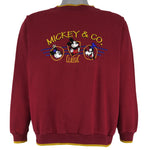 Disney (Mickey& Co.) - Mickey Mouse Classic Crew Neck Sweatshirt 1990s Medium Vintage Retro