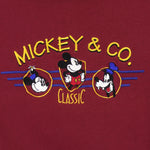 Disney (Mickey& Co.) - Mickey Mouse Classic Crew Neck Sweatshirt 1990s Medium Vintage Retro