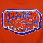 NCAA (Tultex) - Clemson Tigers Crew Neck Sweatshirt 1990s Medium Vintage Retro