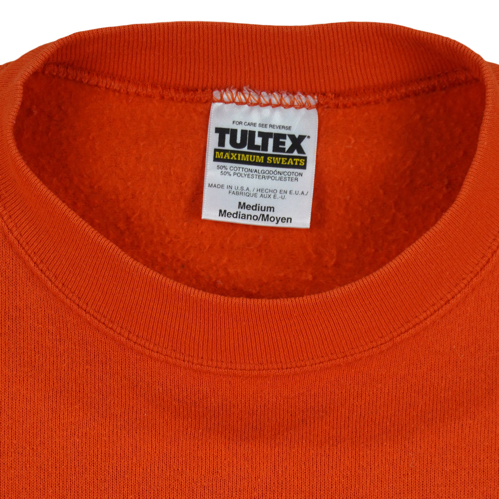 NCAA (Tultex) - Clemson Tigers Crew Neck Sweatshirt 1990s Medium Vintage Retro