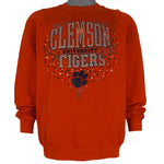 NCAA (Jerzees) - Clemson Tigers Crew Neck Sweatshirt 1990s X-Large Vintage Retro