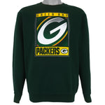 NFL (Pro Player) - Green Bay Packers Big Logo Sweatshirt 1990s Large Vintage Retro Football