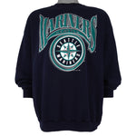 MLB (Logo 7) - Seattle Mariners Crew Neck Sweatshirt 1995 X-Large Vintage Retro Baseball