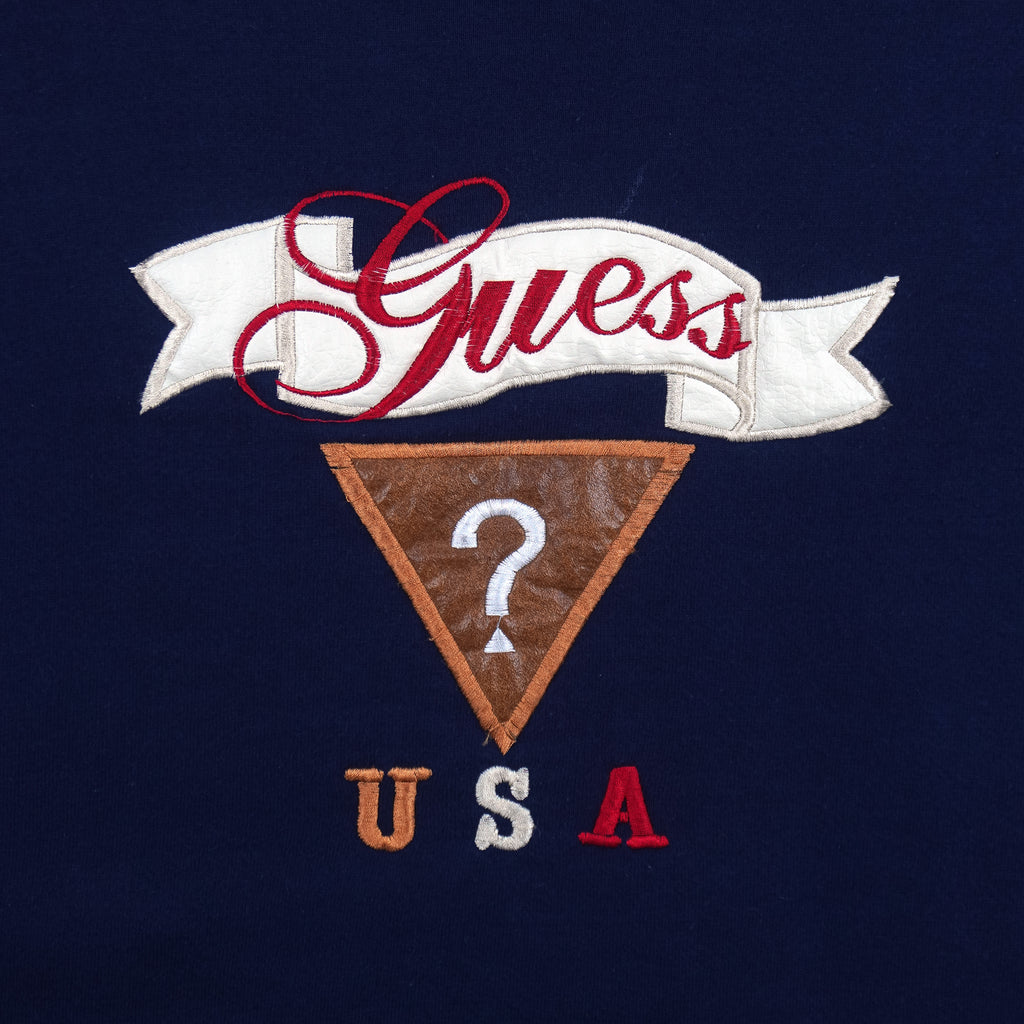 Guess - USA Spell-Out Crew Neck Sweatshirt 1990s X-Large Vintage Retro