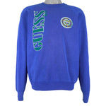 Guess - USA Goes First Class, Spell-Out Crew Neck Sweatshirt 1989 Large Vintage Retro