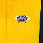 FUBU - Yellow Sports Series Hooded Jacket 1990s Large Vintage Retro