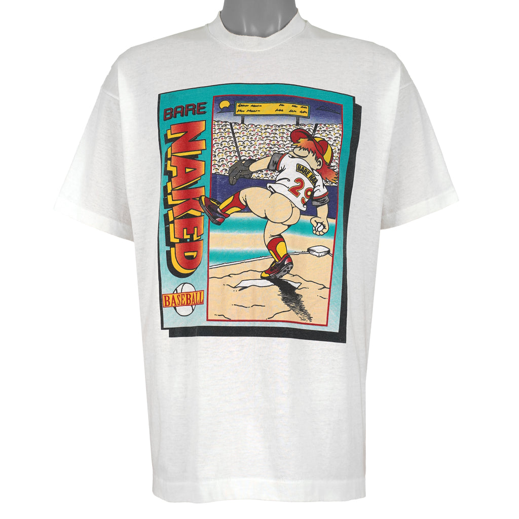 Vintage - Bare Butt Naked Baseball T-Shirt 1990s X-Large