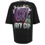 CFL (Woody Sports) - Grey Cup Regina, Saskatchewan Spell-Out T-Shirt 1995 X-Large