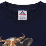 Vintage (AAA) - Plays Well with Udders Spell-Out T-Shirt 1990s Large Vintage Retro