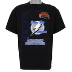 NHL (Nutmeg) - Tampa Bay Lightning Spell-Out T-Shirt 1990s Large