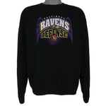 Champion - Baltimore Ravens No Scoring Zone Crew Neck Sweatshirt 2000s Large