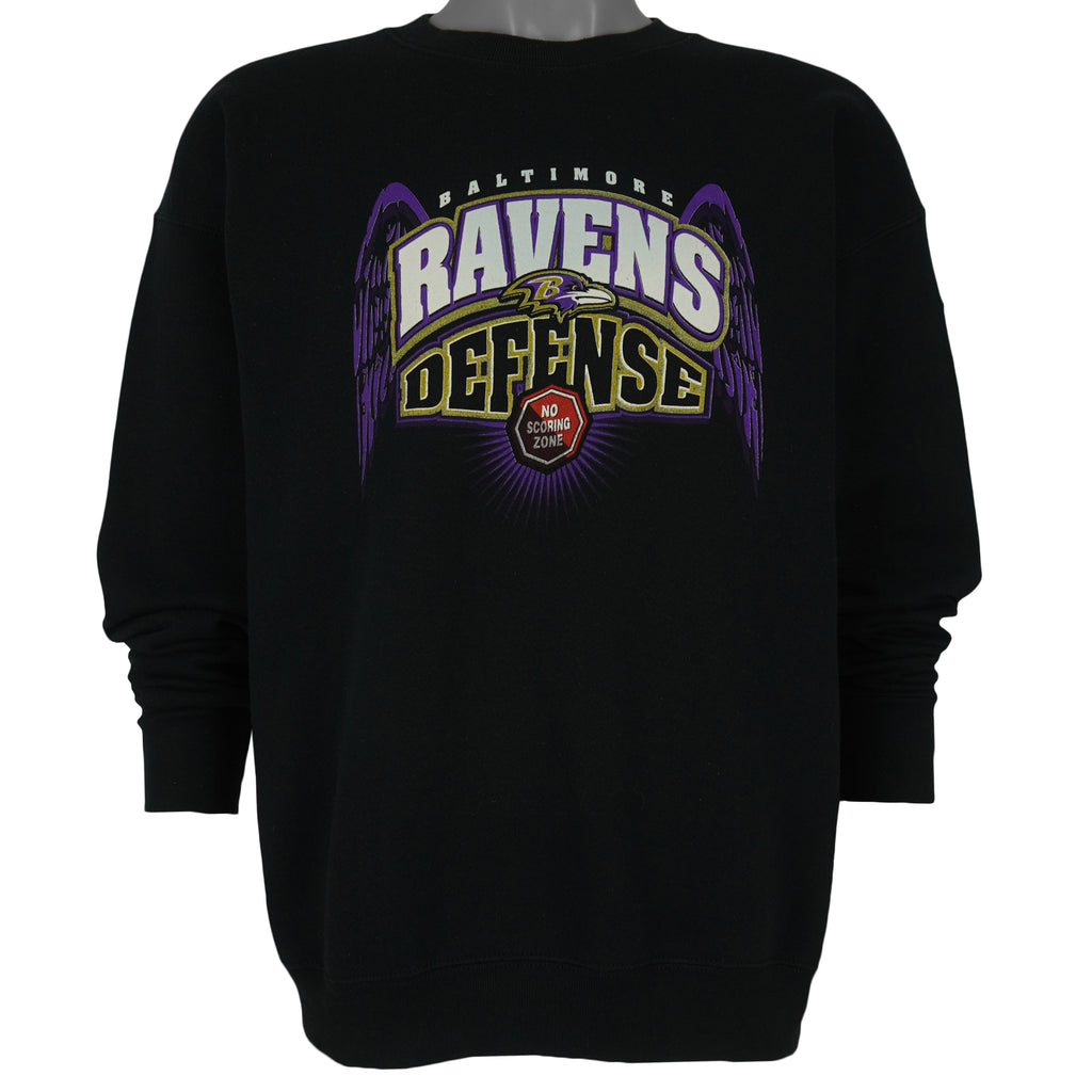 Champion - Baltimore Ravens No Scoring Zone Crew Neck Sweatshirt 1990s Large Vintage Retro Football