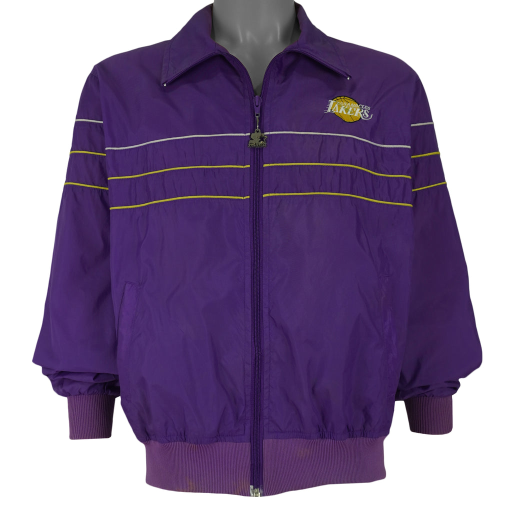 Starter - Los Angeles Lakers Track Jacket 1990s Medium Vintage Retro Basketball