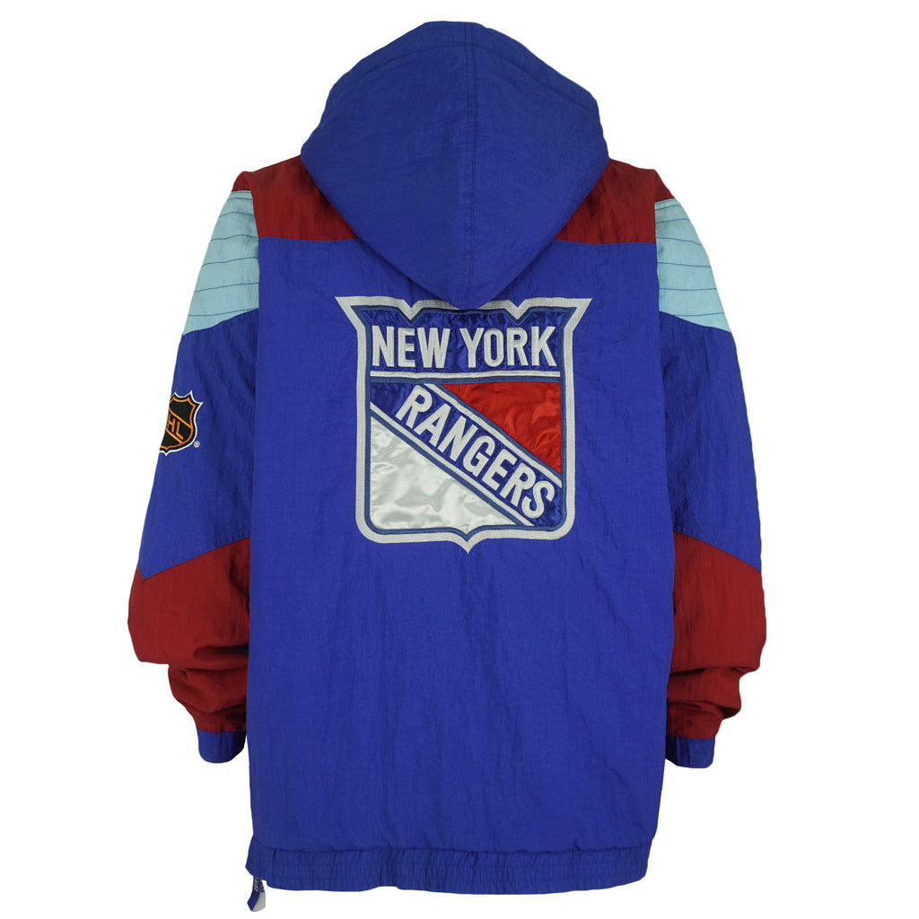 Starter - New York Rangers Hooded Jacket 1990s X-Large Vintage Retro Hockey