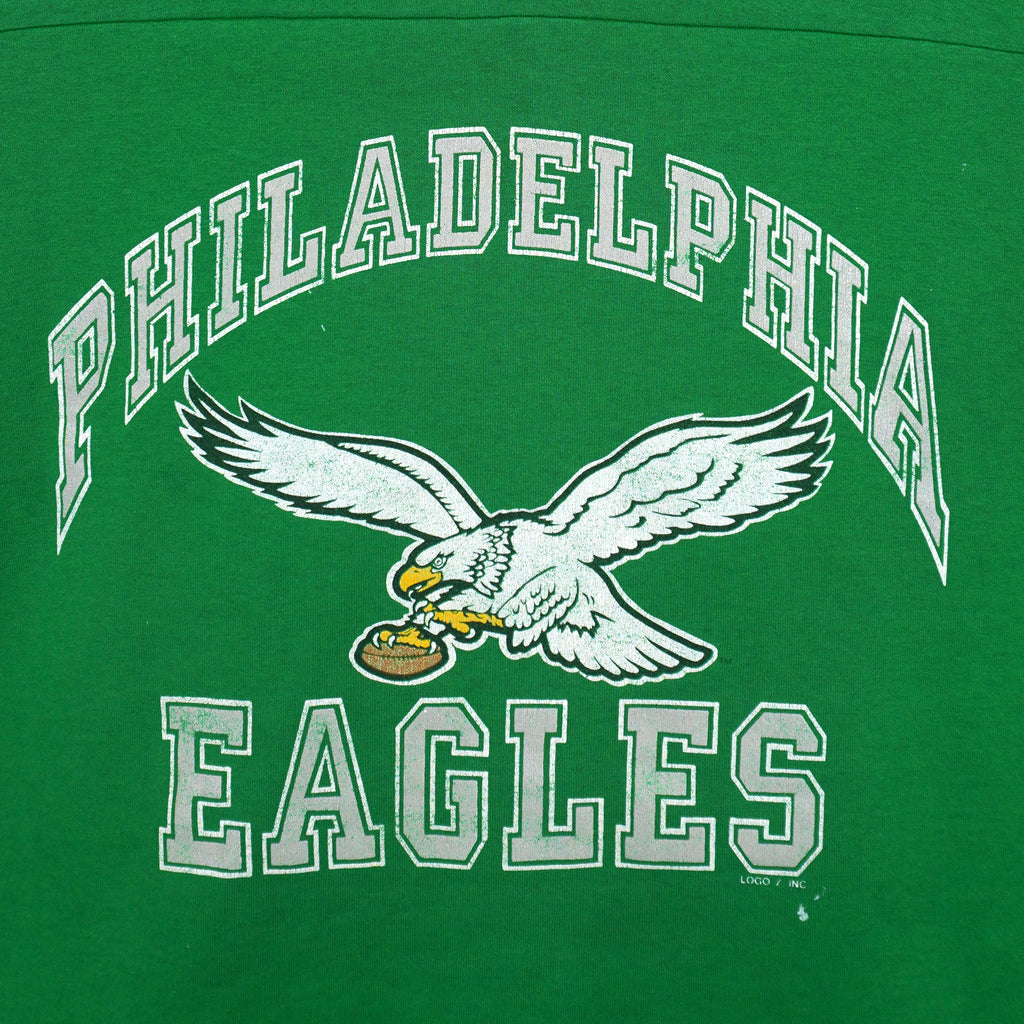 NFL (Logo 7) - Philadelphia Eagles Football Jersey 1990s X-Large Vintage Retro Football