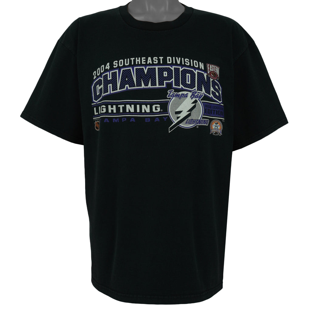 NHL (Lee) - Tampa Bay Lightning, Stanley Cup Champions T-Shirt 2004 X-Large Vintage Retro Hockey