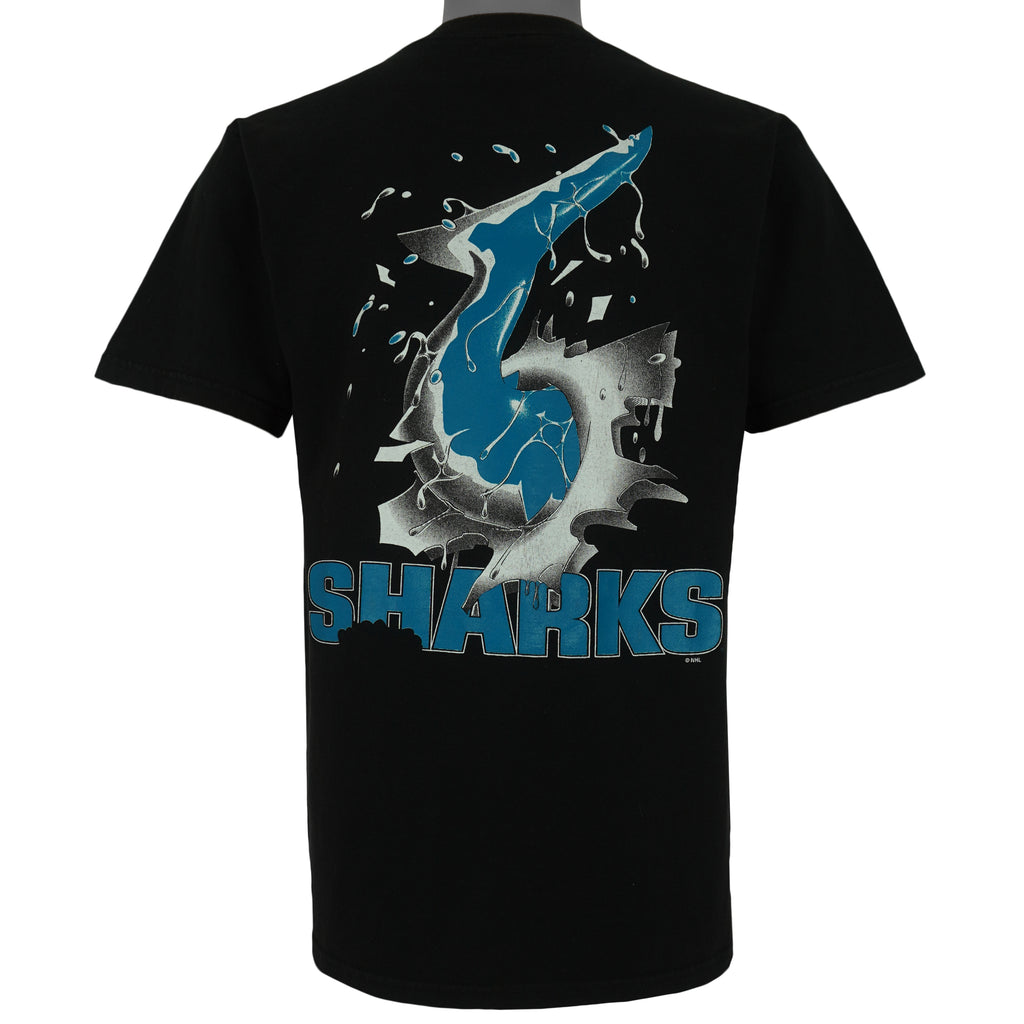 NHL (Home Team) - San Jose Sharks Breakout T-Shirt 1990s Large Vintage Retro Hockey