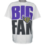 Starter - NFL Baltimore Ravens Big Fan Spell-Out T-Shirt 1996 Large