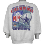 Starter - Dallas Cowboys, Super Bowl XXVIII Champions Sweatshirt 1994 Large Vintage Retro Football