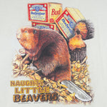 Budweiser (All American wear) - Naughty Little Beavers T-Shirt 1999 X-Large Vintage Retro