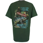 Budweiser (Delta) - You My Friend Are One Incompetent Ferret, Huge Lizards T-Shirt 1990s X-Large