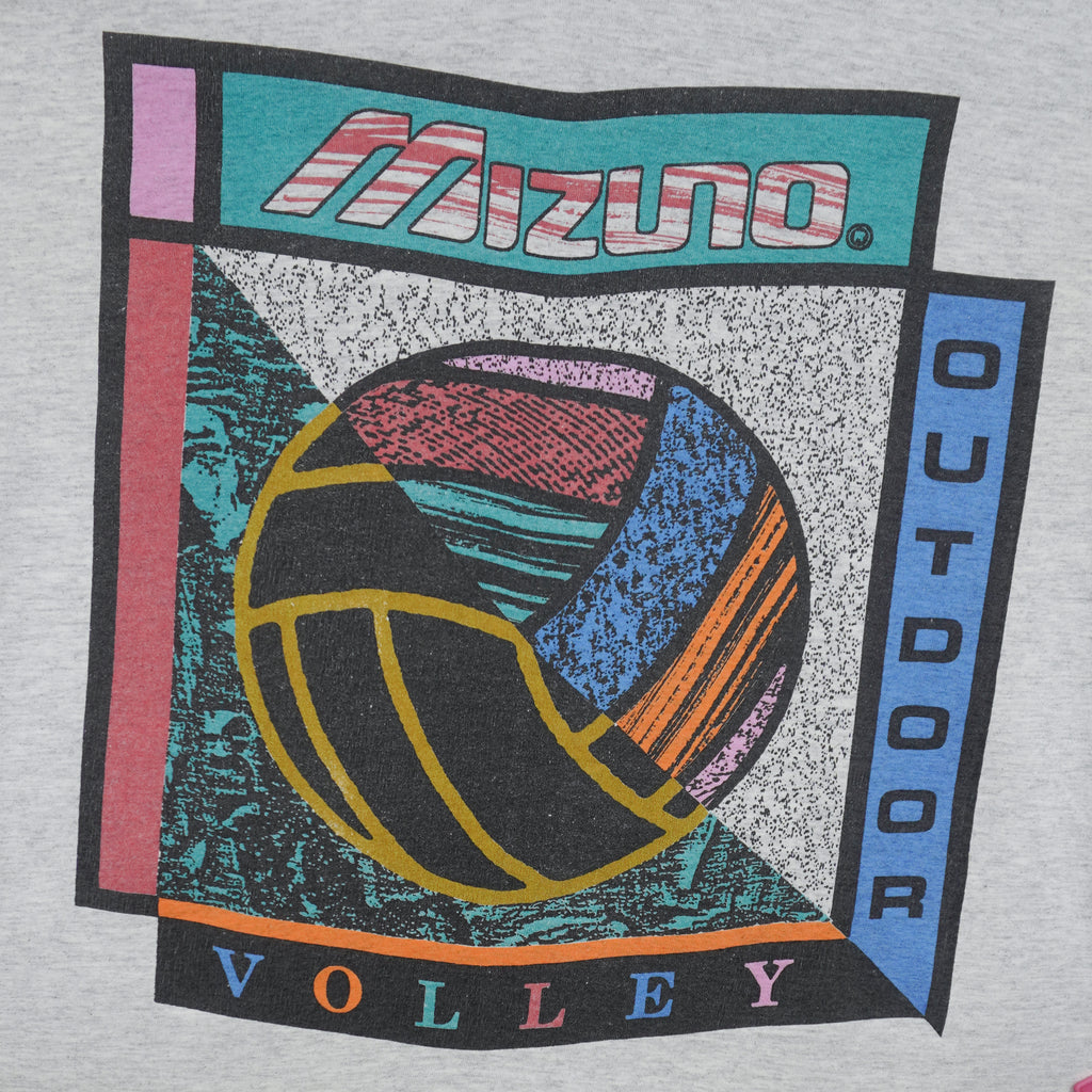 Mizuno - Outdoor Volleyball Single Stitch T-Shirt 1990s Medium Vintage Retro