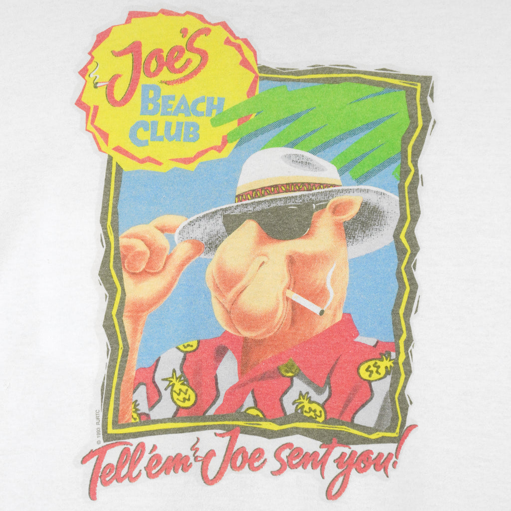 Vintage (Camel) - Tell Them Joe Sent You Beach Club T-Shirt 1990s X-Large Vintage Retro