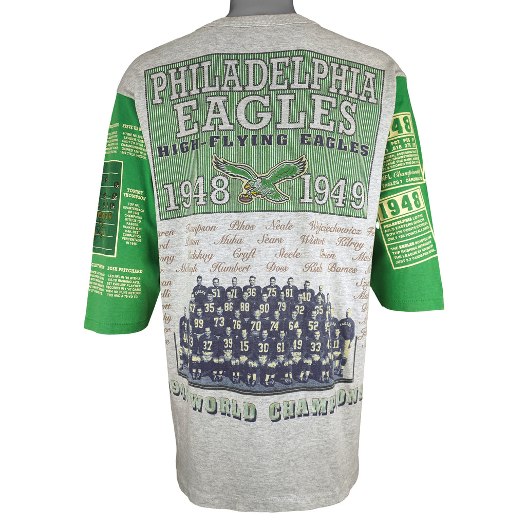 NFL (Long Gone) - Philadelphia Eagles World Champions T-Shirt 1992 Large Vintage Retro Football