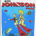 Vintage (Oneita) - Big Johnson Scuba Diving T-Shirt 1990s Large Vintage Retro