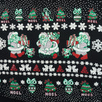 Vintage (Nutcracker) - Santa & Noel Fair Isle Crew Neck Sweatshirt 1990s Large