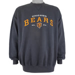 NFL - Grey Chicago Bears Embroidered Sweatshirt 2000s X-Large