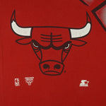 Starter - Red Chicago Bulls All Over Print T-Shirt 1990s X-Large Vintage Retro Basketball