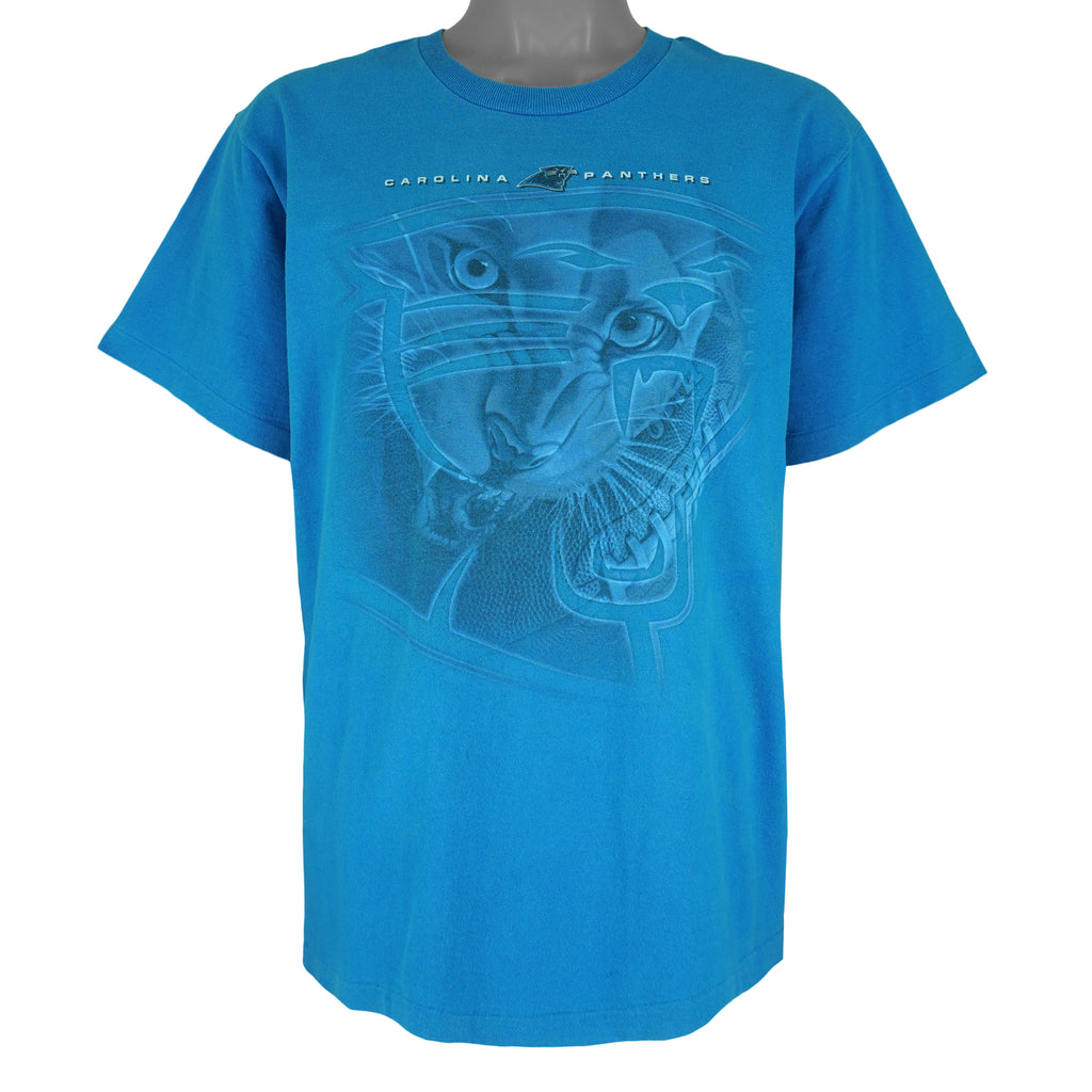 NFL (Pro Player) - Carolina Panthers Animal T-Shirt 1990s Large Vintage Retro Football