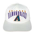 MLB - White Arizona Diamondbacks Snapback Hat 1990s OSFA Vintage Retro Baseball