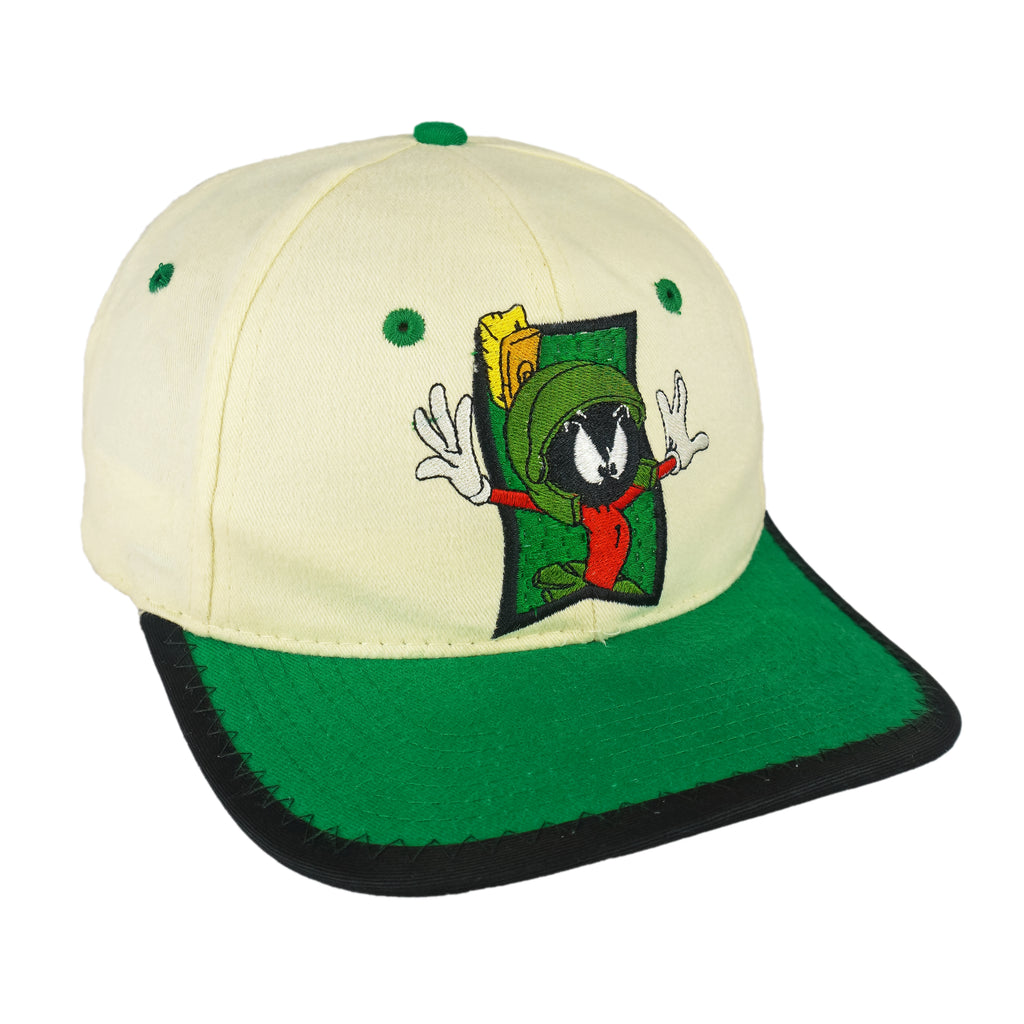 Looney Tunes (Six Flags) - Marvin the Martian Embroidered Snapback Hat 1996 OSFA Vintage Retro