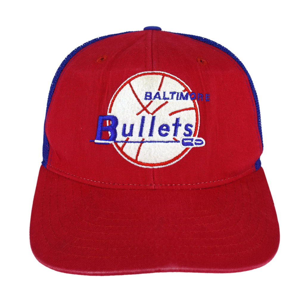 Reebok - NBA Baltimore Bullets Embroidered Snapback Hat 1990s OSFA Vintage Retro Basketball