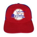 Reebok (Hardwood Classic) - NBA Baltimore Bullets Snapback Hat 1990s OSFA