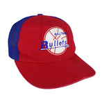 Reebok - NBA Baltimore Bullets Embroidered Snapback Hat 1990s OSFA Vintage Retro Basketball