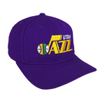 Starter (The Natural) - NBA Utah Jazz Spell-Out Snapback Hat 1990s OSFA Vintage Retro Basketball