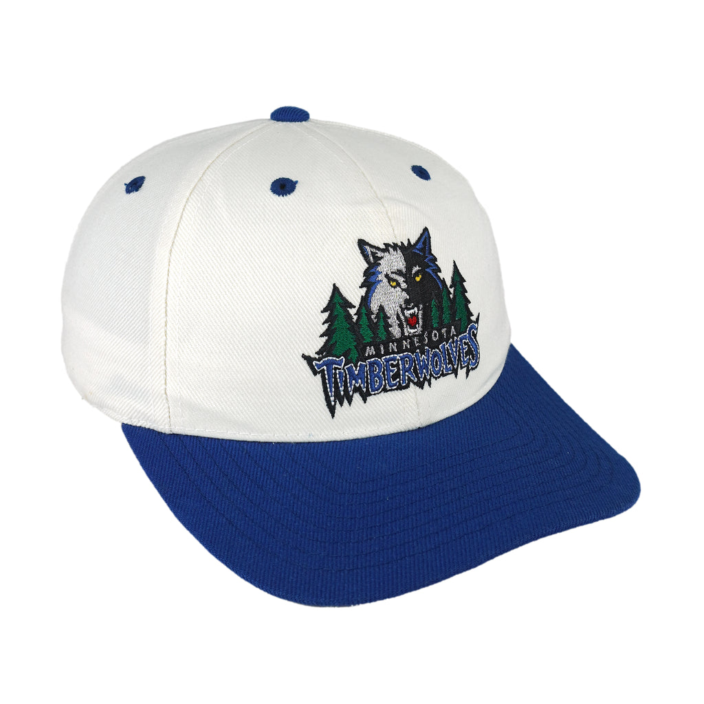 NBA (Twins Enterprise) - Minnesota Timberwolves Snapback Hat 1990s OSFA Vintage Retro Basketball