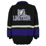 NHL (Apex One) - Tampa Bay Lightning 1/4 Button-Up Windbreaker 1990s Large Vintage Retro Hockey