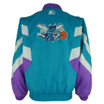 Starter - Charlotte Hornets Embroidered Windbreaker 1990s Large Vintage Retro Basketball