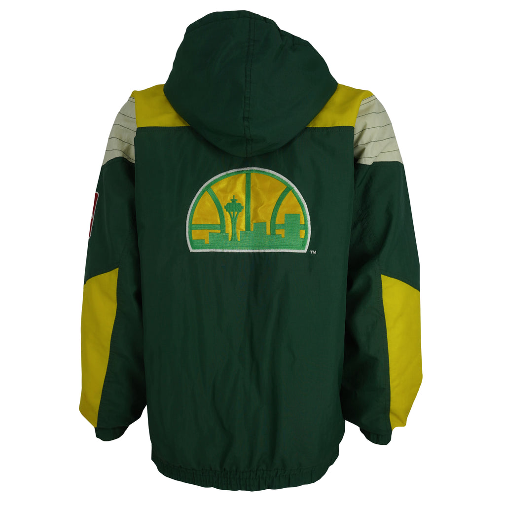 Starter - Seattle Super Sonics Big Logo Windbreaker 1990s X-Large Vintage Retro Basketball