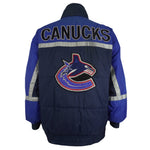 NHL (Pro Player) - Vancouver Canucks Reversible Jacket 1990s Large