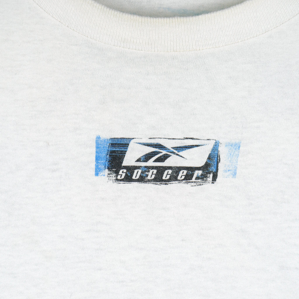 Reebok - Soccer Big Logo Single Stitch T-Shirt 1990s XX-Large Vintage Retro